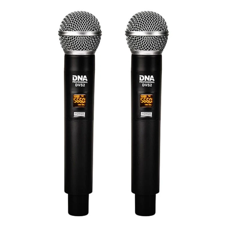 DVS2 - Mikrofon bezprzewodowy, 2x nadajnik doręczny  + baza, pasmo UHF 560-590 MHz
