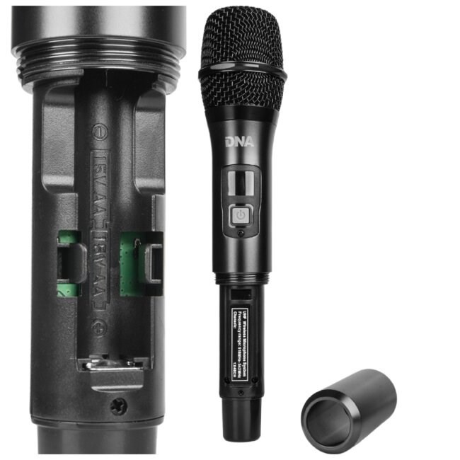 UMA VOCAL SET - Podwójny zestaw bezprzewodowy 2x mikrofon doręczny + odbiornik wraz ze stacją ładowania mikrofonów