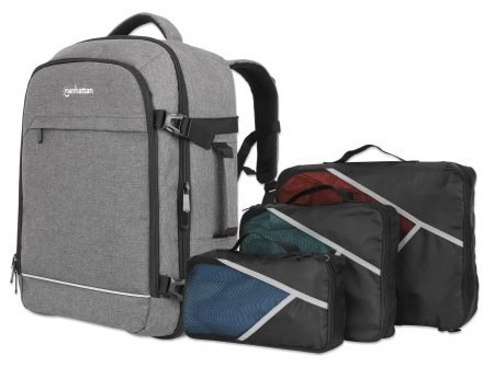 Manhattan 440370 torba na laptop 43,9 cm (17.3") Plecak Szary