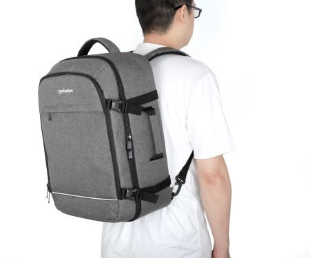 Manhattan 440370 torba na laptop 43,9 cm (17.3") Plecak Szary