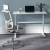 Biurko ręczna regulacja wys  Ergo Office, max 40 kg, max wys 117cm,  z blatem do pracy stojąco siedzącej, ER-401 W
