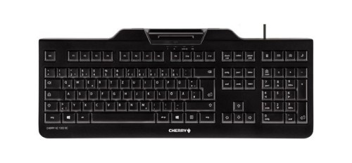 CHERRY KC 1000 SC klawiatura USB QWERTZ Swiss Czarny