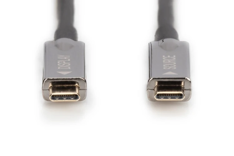 Kabel połączeniowy hybrydowy AOC USB 3.1 Typ C/USB Typ C 4K 60Hz 10m