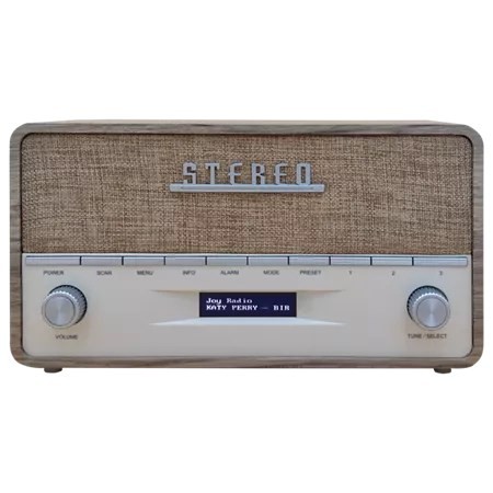 Radio przenośne cyfrowe Denver DAB-36LW brązowy, biały