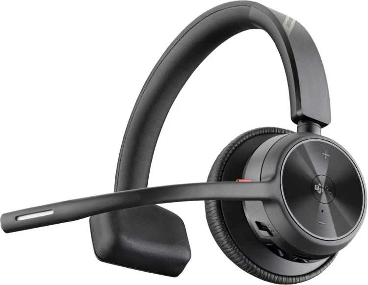 POLY Zestaw słuchawkowy Voyager 4310-M z certyfikatem Microsoft Teams USB-C + adapter BT700 + stacja ładująca