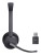 Yealink WH64 Hybrid Dual Teams Zestaw słuchawkowy Bezprzewodowy Opaska na głowę Biuro/centrum telefoniczne Micro-USB Bluetooth Czarny