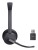 Yealink WH64 Hybrid Dual Teams Zestaw słuchawkowy Bezprzewodowy Opaska na głowę Biuro/centrum telefoniczne Micro-USB Bluetooth Czarny
