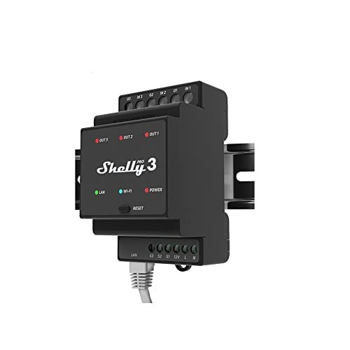 Inteligentny przełącznik Shelly "Pro 3" WLAN & LAN switching drive 3 x 16 A