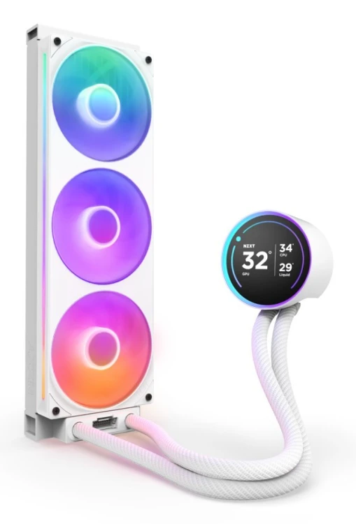 NZXT CHŁODZENIE WODNE KRAKEN ELITE 360 RGB 2203-12J all-in-one 12cm Biały 1szt.