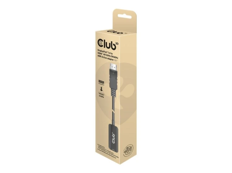 CLUB3D CAC-1088 adapter kablowy 0,21 m DisplayPort HDMI Czarny