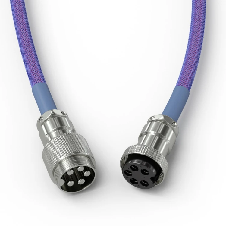 Glorious Gaming GLO-KB-ACC-CBL-COIL-NEB kabel klawiatury/myszy Fioletowy 1,4 m