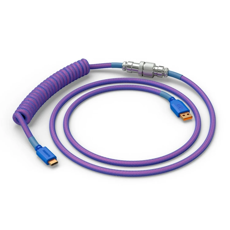 Glorious Gaming GLO-KB-ACC-CBL-COIL-NEB kabel klawiatury/myszy Fioletowy 1,4 m