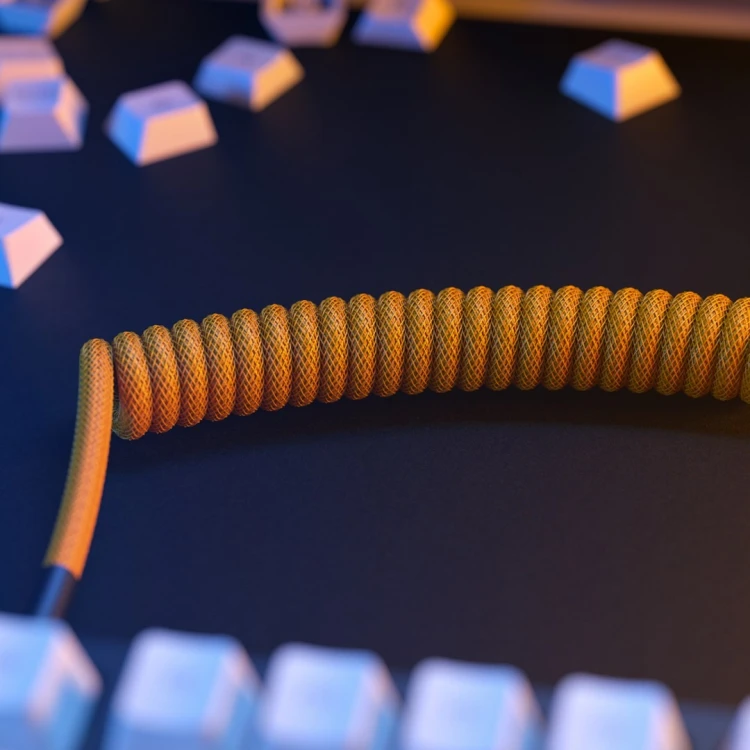Glorious Gaming GLO-KB-ACC-CBL-COIL-GGLD kabel klawiatury/myszy Złoto 1,4 m