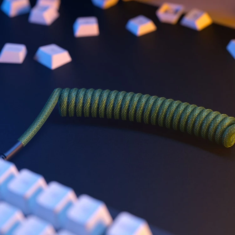 Glorious Gaming GLO-KB-ACC-CBL-COIL-FGRN kabel klawiatury/myszy Zielony 1,4 m