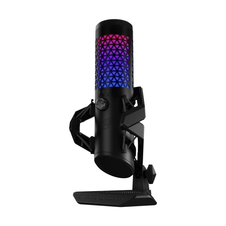 ASUS ROG Carnyx USB Gaming Microphone (25mm condenser capsule, 192kHz/24-bit, cardioid, high-pass filter, built-in pop filter, metal shock mount, one-