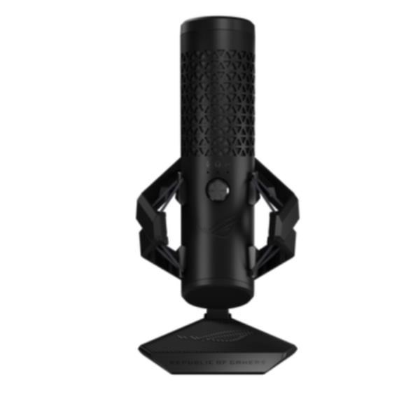 ASUS ROG Carnyx USB Gaming Microphone (25mm condenser capsule, 192kHz/24-bit, cardioid, high-pass filter, built-in pop filter, metal shock mount, one-