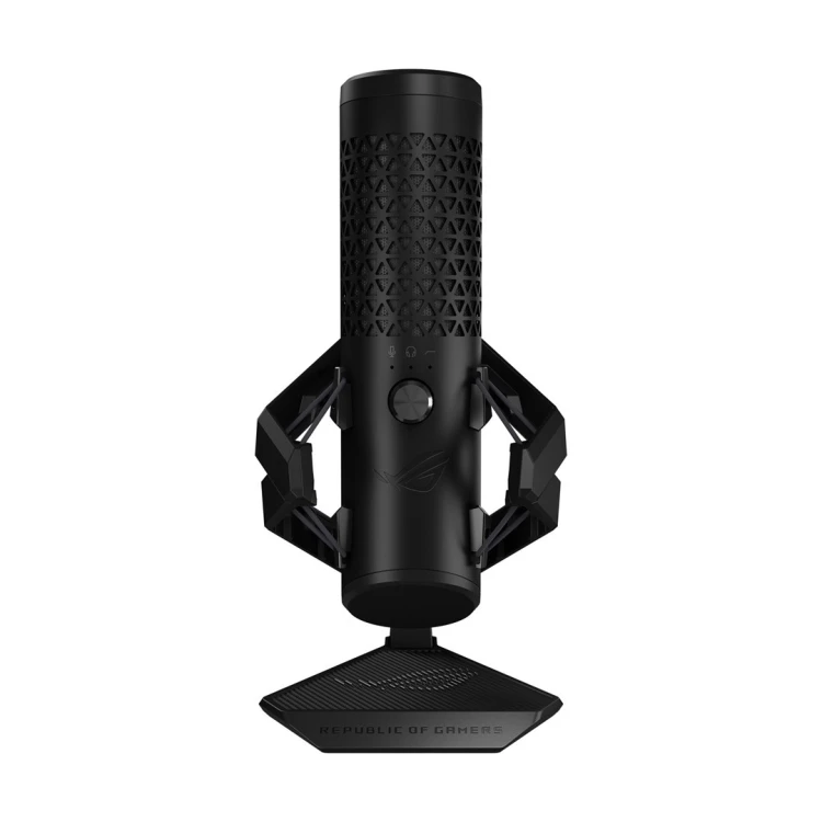 ASUS ROG Carnyx USB Gaming Microphone (25mm condenser capsule, 192kHz/24-bit, cardioid, high-pass filter, built-in pop filter, metal shock mount, one-