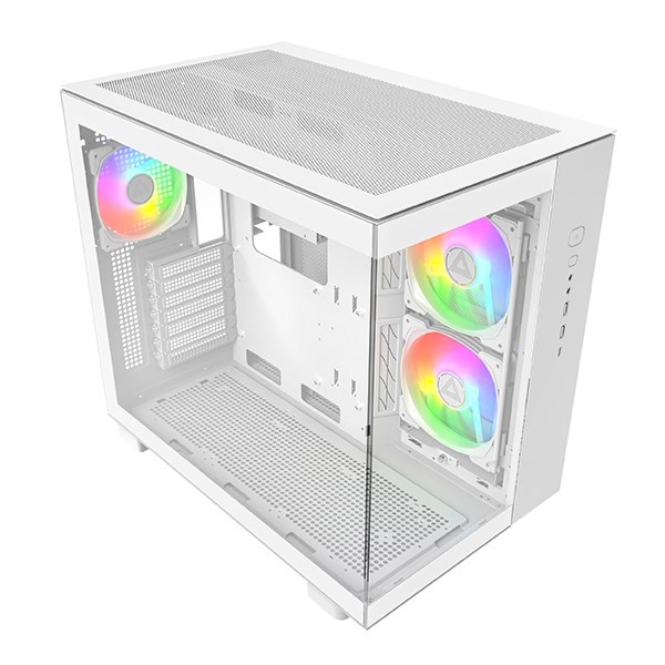 Obudowa PC Montech KING 65 PRO, Midi-Tower, ATX, ARGB, Szkło Hartowane - biała