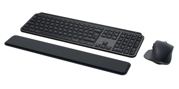 Logitech MX Keys combo for Business Gen 2 klawiatura Dołączona myszka Biuro RF Wireless + Bluetooth QWERTY Amerykański międzynarodowy Grafitowy