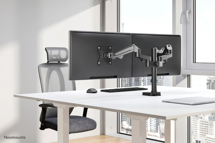 Neomounts DS70-750BL2 uchwyt/stojak do monitorów 68,6 cm (27") Biurko Czarny