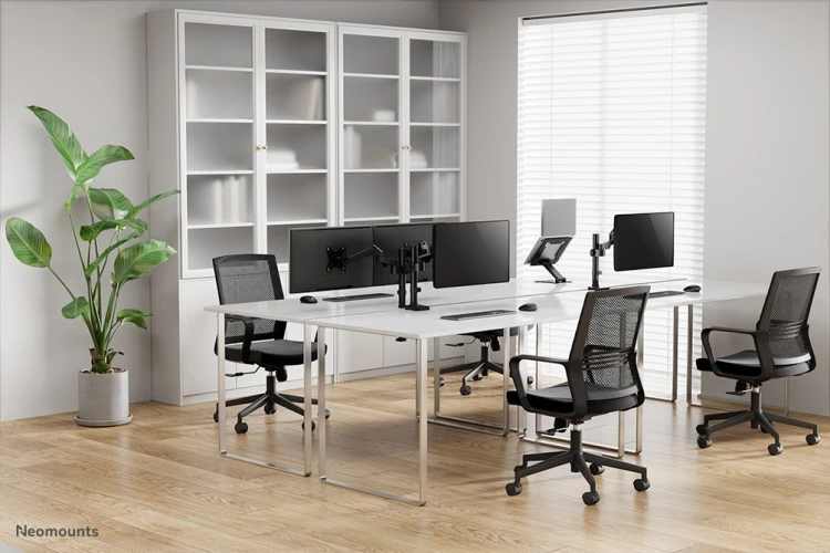 Neomounts DS70-750BL2 uchwyt/stojak do monitorów 68,6 cm (27") Biurko Czarny