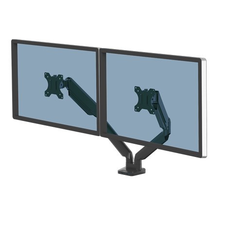 Uchwyt biurkowy FELLOWES 8042501 na 2 monitory do 32" Platinum