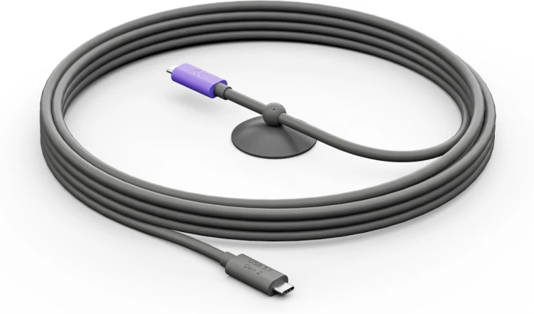 Kabel USB Logitech 952-000195 USB 3.2 Gen 2 (3.1 Gen 2) 5 m USB C Grafitowy, Fioletowy