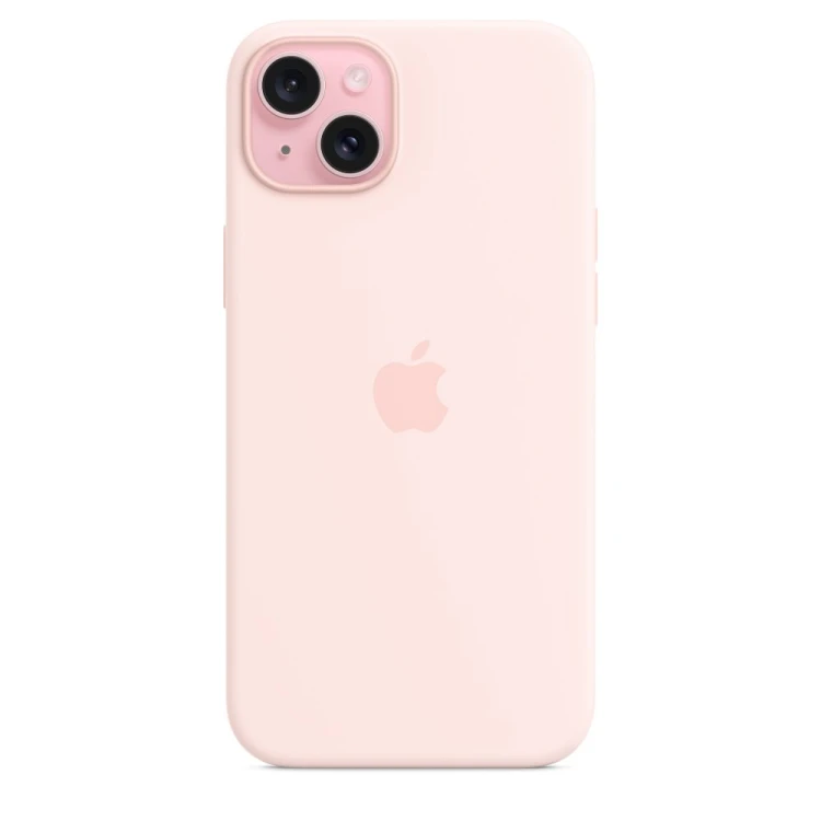 Silikonowe etui Apple z MagSafe Light Pink, do iPhone 15 Plus, MT143ZM/A