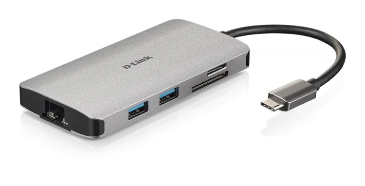 D-Link DUB-M810 stacja dokująca Przewodowa USB 3.2 Gen 1 (3.1 Gen 1) Type-C Aluminium