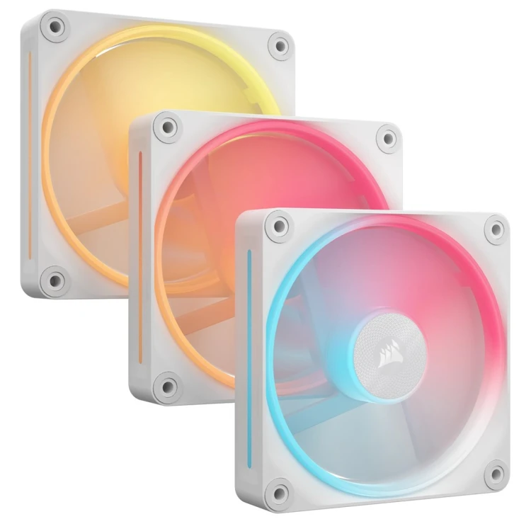 Corsair iCUE LINK LX120-R RGB Wentylator 12cm Biały 3szt.