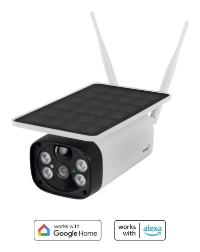 Bezprzewodowa kamera bezpieczeństwa OMAJIN OSC-01-EU solarna Biały, Czarny