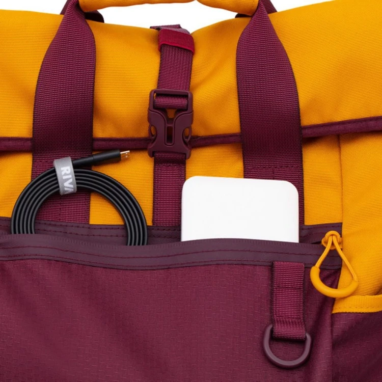 Plecak na laptop 15.6" 25L Rivacase 5321 bordowo-żółty