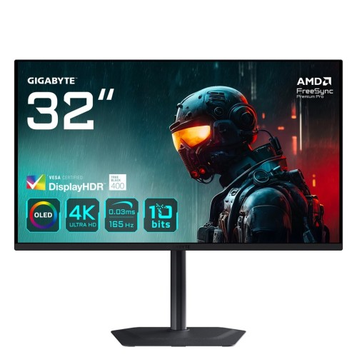 Gigabyte MO32U 80cm (31,5") 4K OLED Gaming Monitor 16:9 HDMI/DP/USB-C 165Hz 0,03ms AMD FreeSync