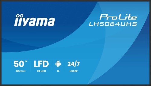 Płaski ekran iiyama LH6564UHS-B1AG 65 IN LCD UHD - 165.1 cm