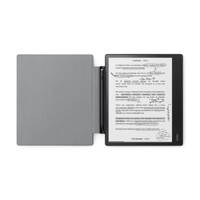 Pokrowiec Kobo Sleepcover Elipsa 2E (N605-AC-BK-E-PU) (N605ACBKEPU)