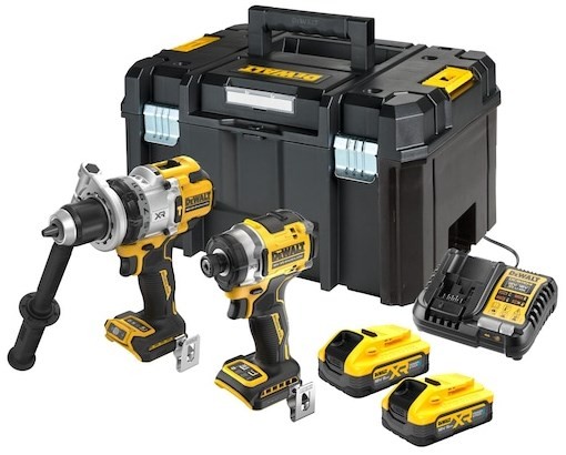 Zestaw DeWalt combo 18V DCK2200H2T (DCD1007 + DCF860) 2x5,0Ah POWERSTACK TSTAK
