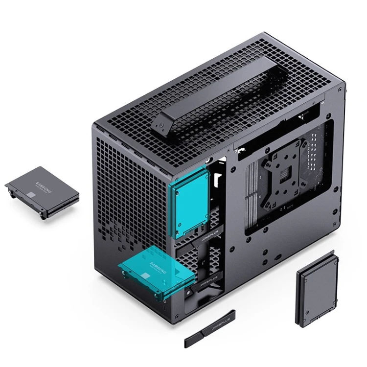 Obudowa Jonsplus MATX Uchwyt Case Z20 - czarny