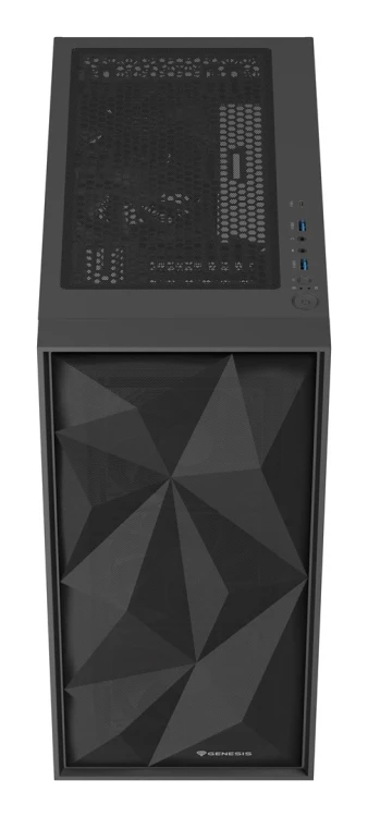 NATEC OBUDOWA GAMINGOWA GENESIS DIAXID 605F MIDI TOWER USB-C Z OKNEM CZARNA