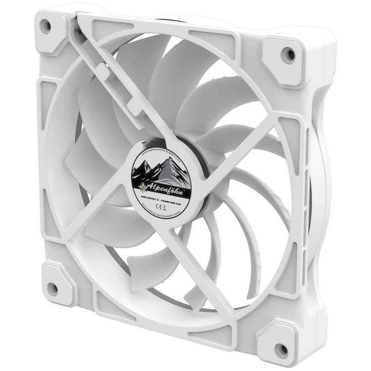 Alpenföhn Wing Boost 3 ARGB 140mm High Speed - wentylator biały, 3 szt.