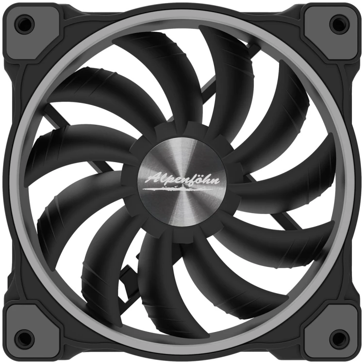 Alpenföhn Wing Boost 3 Obudowa komputera, Procesor Wentylator 12 cm Czarny 3 szt.