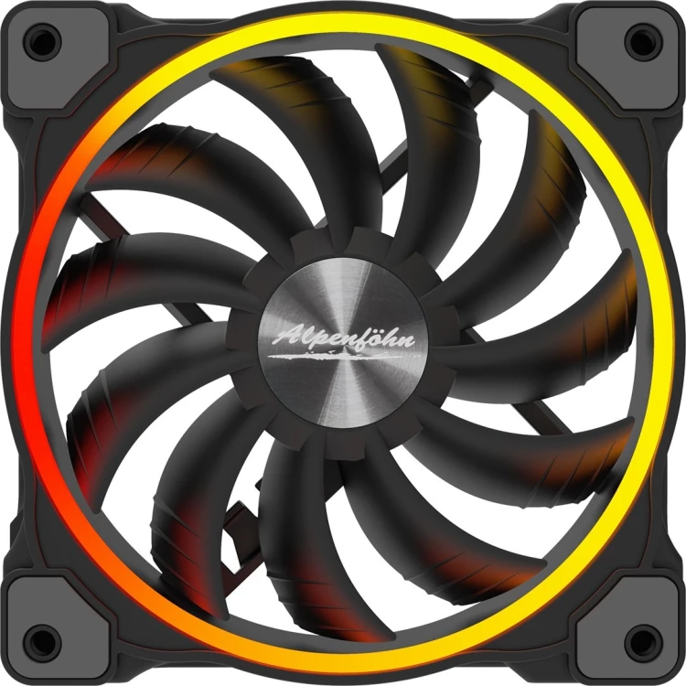 Alpenföhn Wing Boost 3 Obudowa komputera, Procesor Wentylator 12 cm Czarny 3 szt.