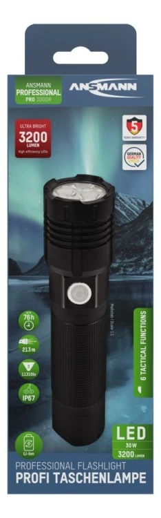 Ansmann Pro 3000R degiklio metalas, 3 x 10 W LED