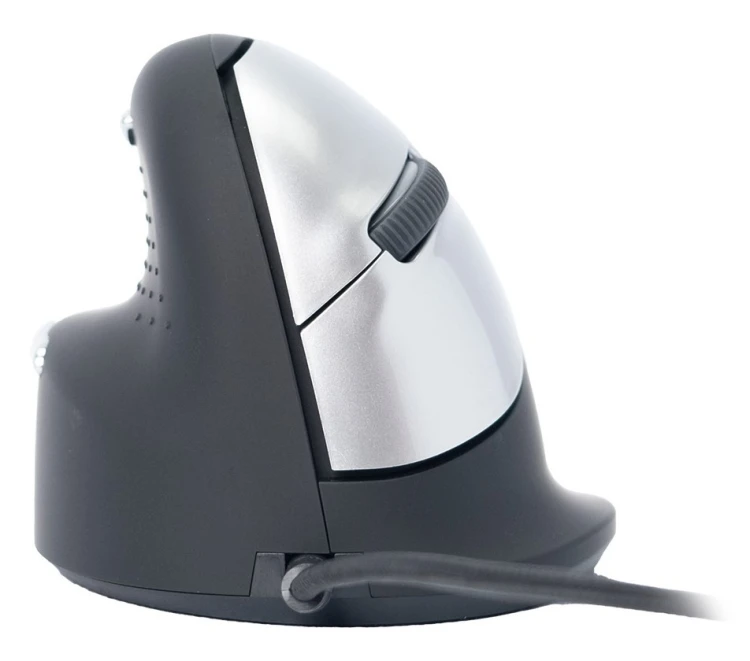 R Go Tools R-Go Pele HE ergonomisch links USB mittel juodas/silb retail