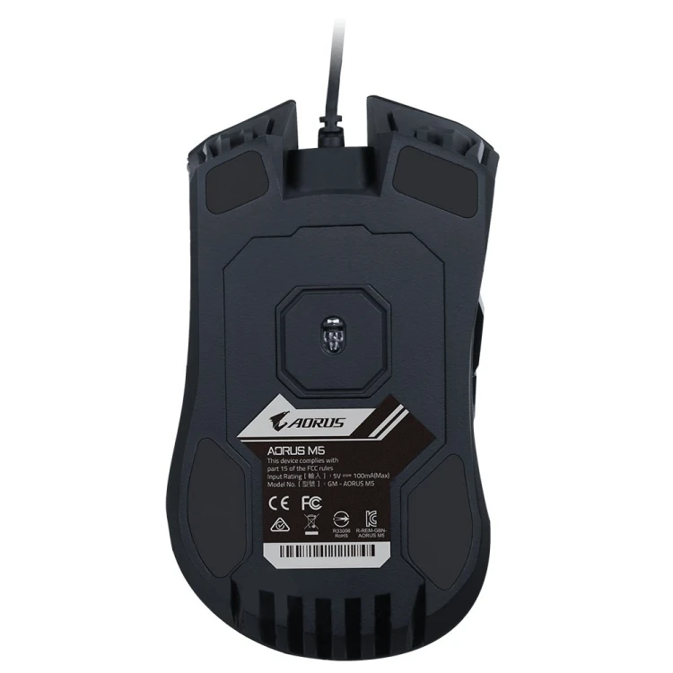 Gigabyte AORUS M5, mysz do gier, USB, optyczna, do 16000 DPI