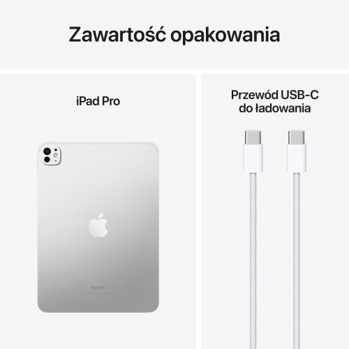 Apple iPad Pro Apple M 2 TB 27,9 cm (11") 16 GB Wi-Fi 6E (802.11ax) iPadOS 17 Srebrny