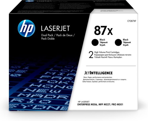 HP 87X 2x Schwarz LaserJet Tonerpatrone