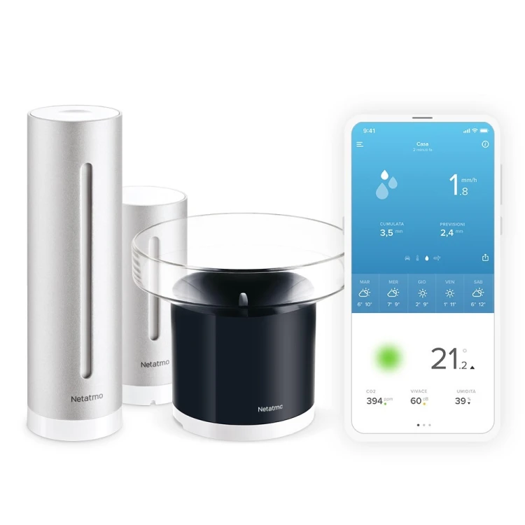 Stacja pogodowa z deszczomierzem Netatmo NBU-NWS-NRG
