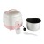 Kuchenka do ryżu z kukułką 1000ml biało-różowa CR-0632