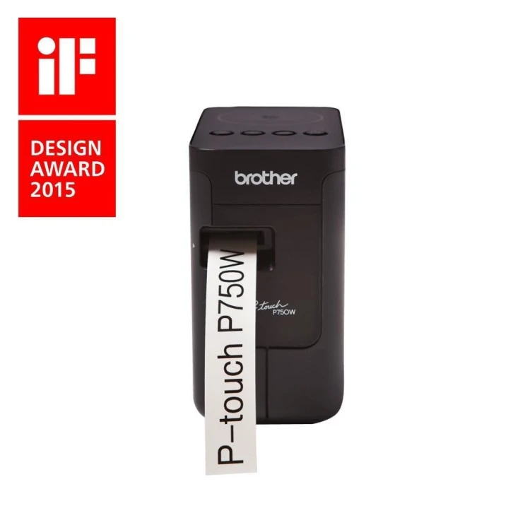 Brother PT-P750W drukarka etykiet 180 x 180 DPI 30 mm/s Przewodowy i Bezprzewodowy HSE/TZe Wi-Fi