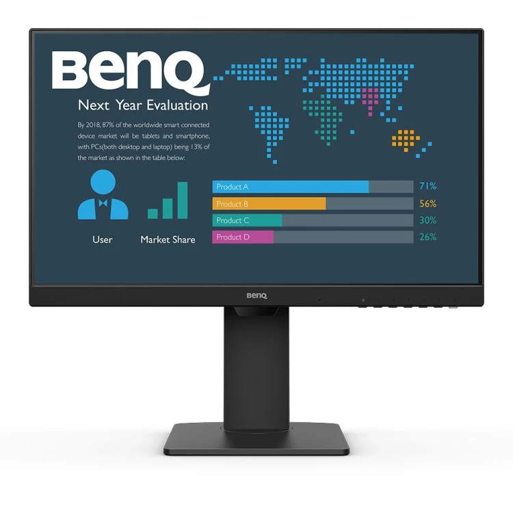 BenQ BL2486TC monitor komputerowy 60,5 cm (23.8") 1920 x 1080 px Full HD Czarny